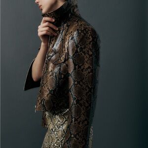 Zara Snakeskin Pattern Jacket
